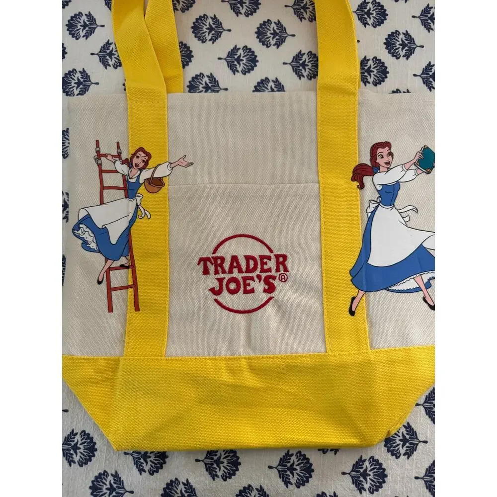 Disney Belle Double Sided Custom Made Trader Joes Mini Tote